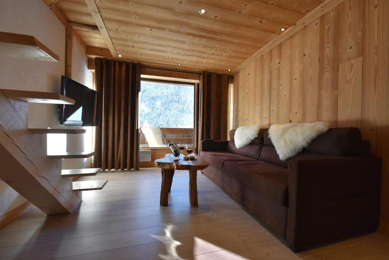לה קונטמין מונז'ואה Chalet-Hotel La Chemenaz חדר תמונה